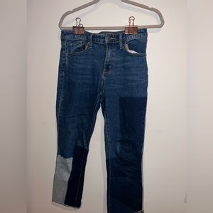 Target (Universal Thread) Cropped Patchwork Jeans